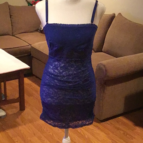 Victoria’s Secret Sexy blue lace dress - Picture 1 of 5